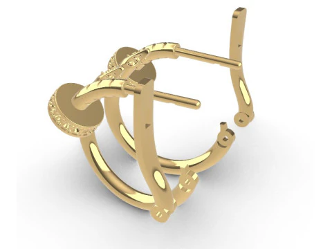Earrings 3D Print Model