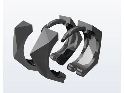 Earrings 3D Print Model