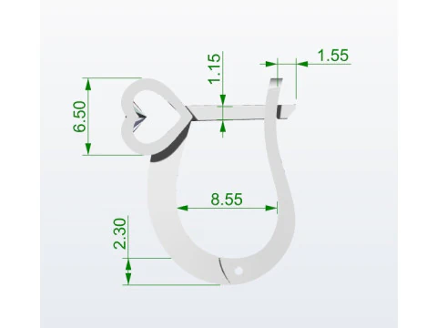 Earrings 3D Print Model