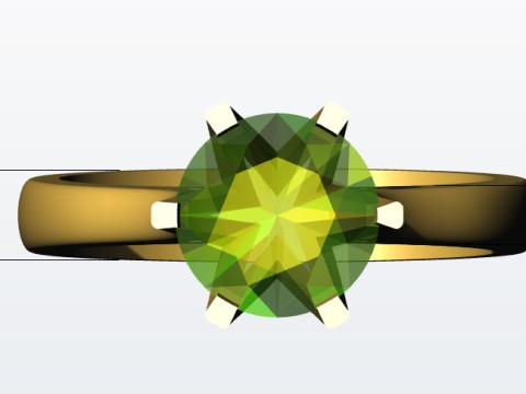 Ring 6 prong 3D Baskı Modeli