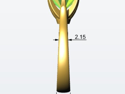 Ring 6 prong 3D Baskı Modeli