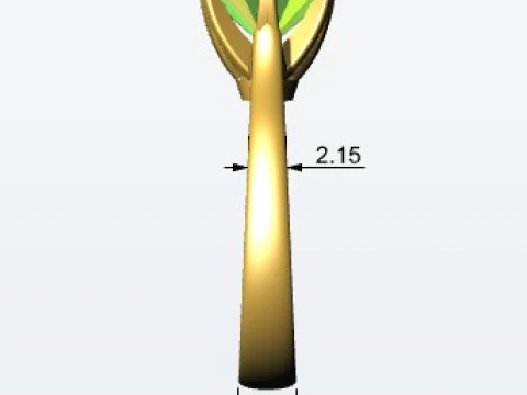 Ring 6 prong 3D Print Model