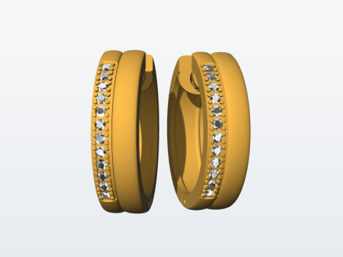 Earring 3D Baskı Modeli