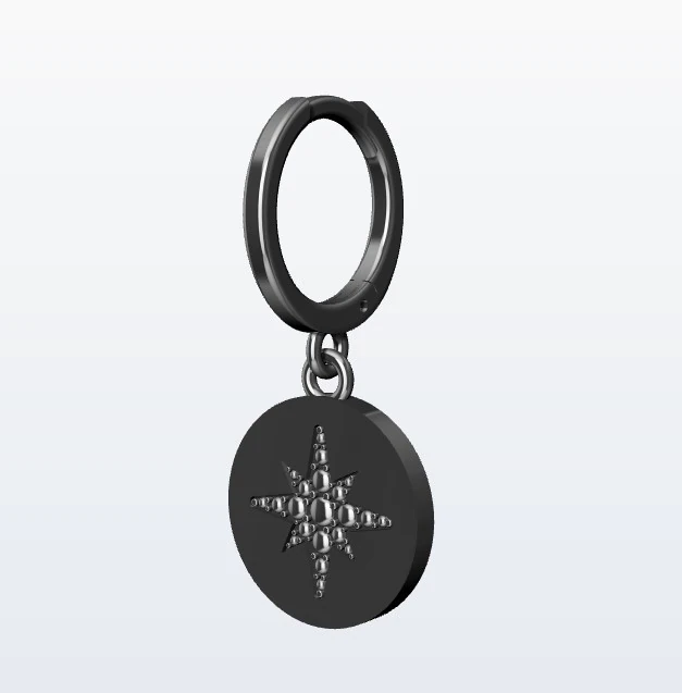 Earrings 3D Print Model .c4d .max .obj .3ds .fbx .stl .blend