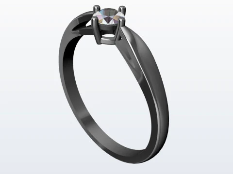 Anello di fidanzamento Modello di stampa 3D