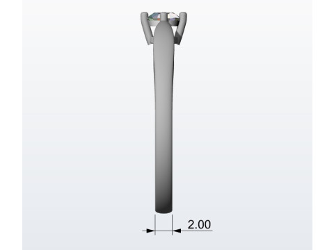 Engagement ring 3Dプリントモデル