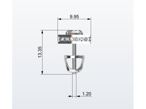 Earrings 3Dプリントモデル