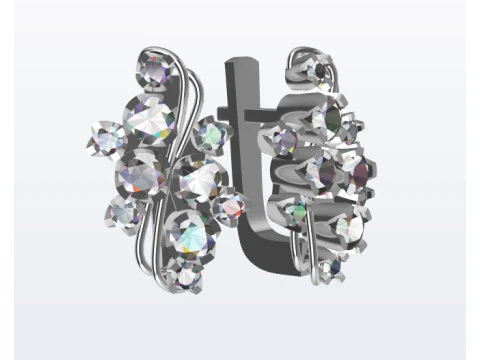 Earrings 3D Print Model