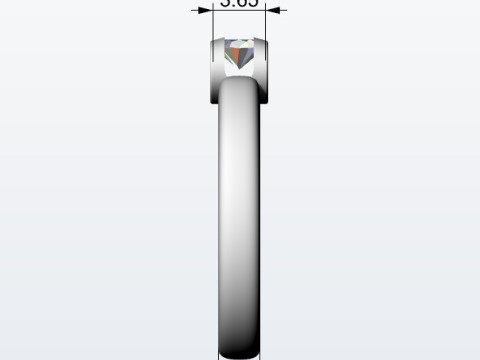 Engagement ring 3D 프린트 모델
