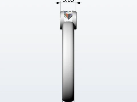 Engagement ring 3D Print Model