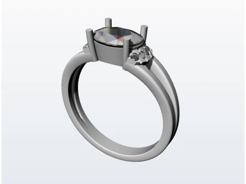 Halka topaz 3D Baskı Modeli