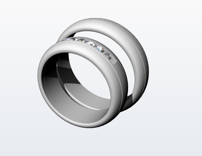Wedding ring 3D 프린트 모델 .c4d .max .obj .3ds .fbx .stl .blend 