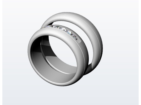 Wedding ring Modello di stampa 3D