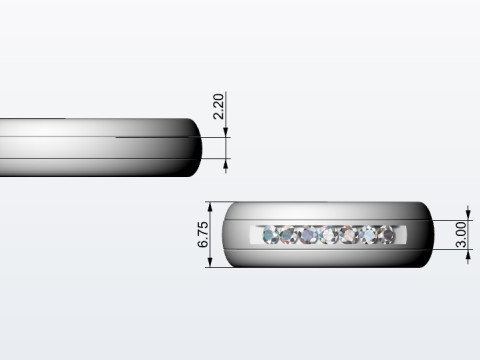 Wedding ring 3D 프린트 모델