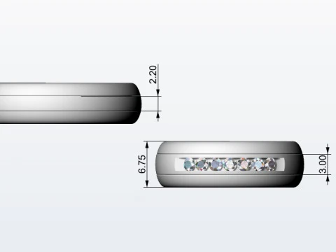 Wedding ring 3D Print Model