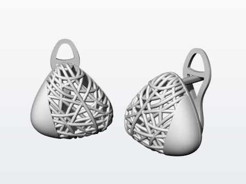 Earrings 3Dプリントモデル