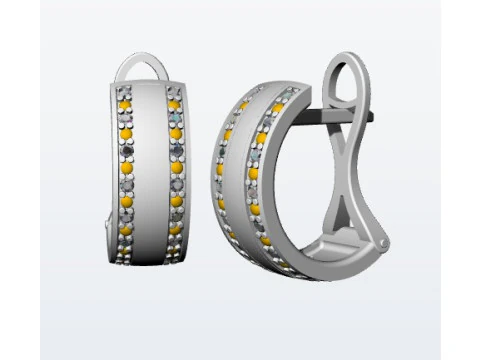 Earring 3D Print Model