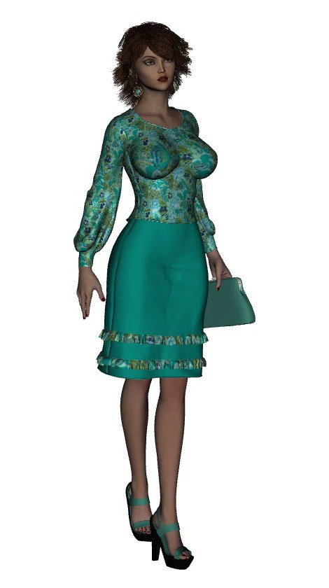 woman 1 3D Model .c4d .max .obj .3ds .fbx .stl .blend