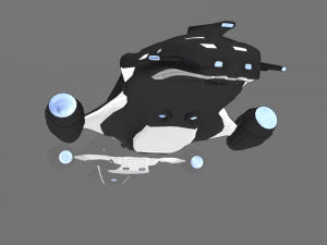 spaceship 3D मॉडल