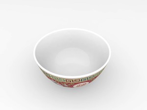 chinese porcelain - rice soup bowl 3D Model