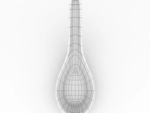 chinese porcelain - longevity soup spoon 3D Model