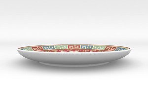 chinese porcelain dinner plate 3D Model