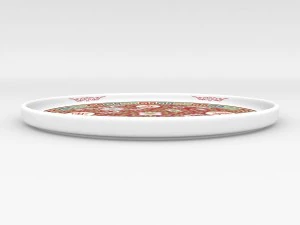 chinese porcelain - tea set tray 3D Model