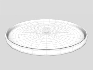 chinese porcelain - tea set tray Model 3D