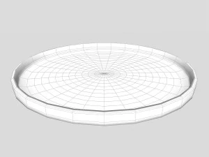 chinese porcelain - tea set tray 3D Model