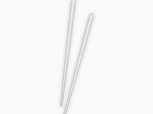 ivory chopsticks Model 3D