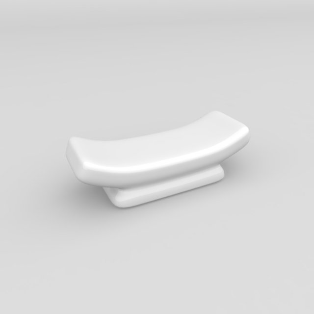 ceramic chopstick rest 3D Model .c4d .max .obj .3ds .fbx .stl .blend 
