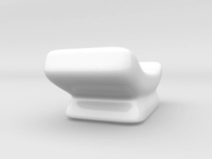 ceramic chopstick rest 3D Model