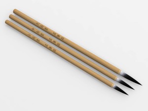 chinese calligraphy brush pen Model 3D