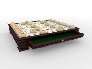 chiness chess - xiangqi with table 3D Model