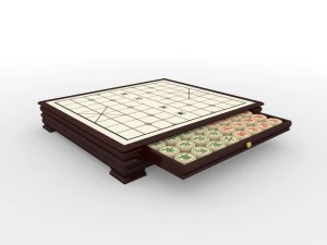 chiness chess - xiangqi with table 3D Model