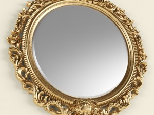 round mirror Modello 3D