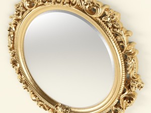 round mirror 3D Model