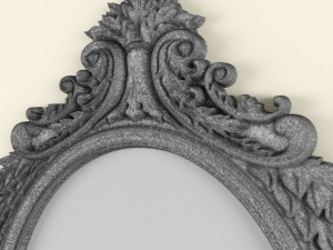 oval mirror Modèle 3D