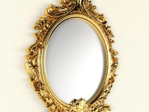 椭圆形镜子 3D 模型