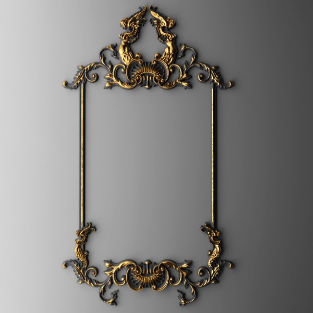 molding frame Model 3D .c4d .max .obj .3ds .fbx .stl .blend 