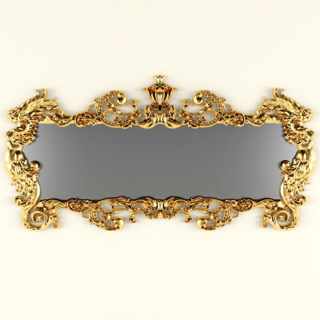 mirror classic 3D Model .c4d .max .obj .3ds .fbx .stl .blend 