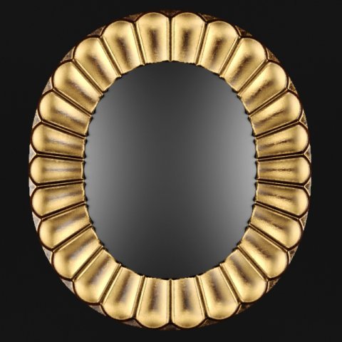 round mirror 3D Model .c4d .max .obj .3ds .fbx .stl .blend 