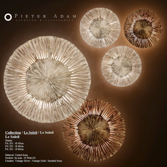 pieter adam le soleil 3D 模型 .c4d .max .obj .3ds .fbx .stl .blend