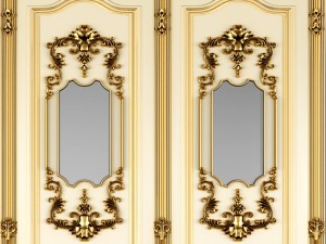 baroque boiserie panel 3D Модель
