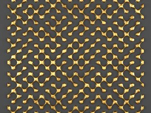 Grade de decora&ccedil;&atilde;o de pain&eacute;is de parede 3d Modelo 3D