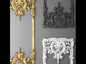 boiserie molding Modello 3D