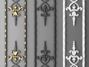 boiserie molding Model 3D
