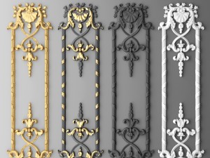 boiserie molding 3D मॉडल
