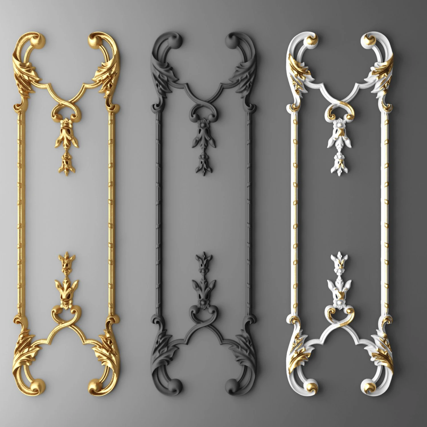 modanatura boiserie Modello 3D .c4d .max .obj .3ds .fbx .stl .blend 