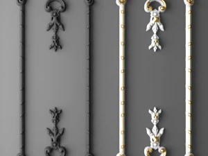 modanatura boiserie Modello 3D